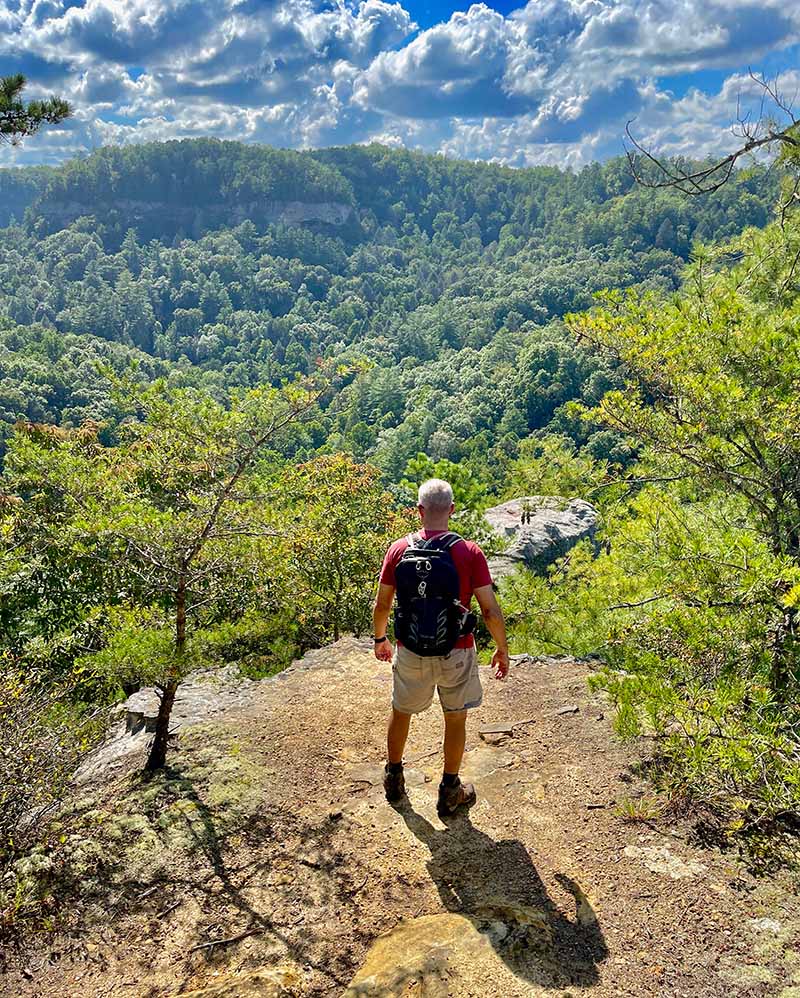 Steve standing on Buzzards Roost Overlook